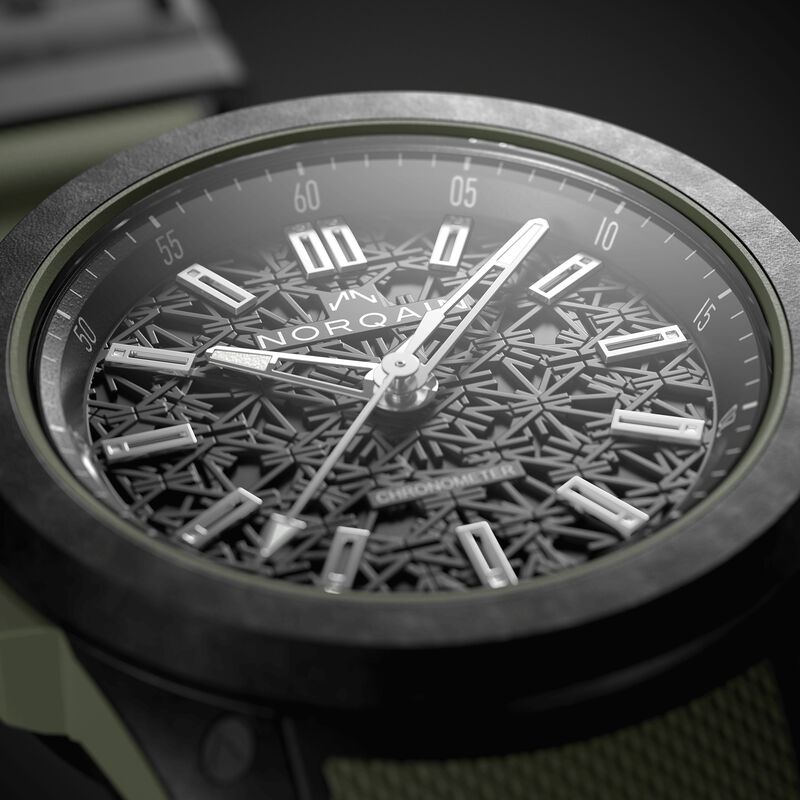NORQAIN Wild ONE Khaki Black Dial Watch, 42mm image number 2