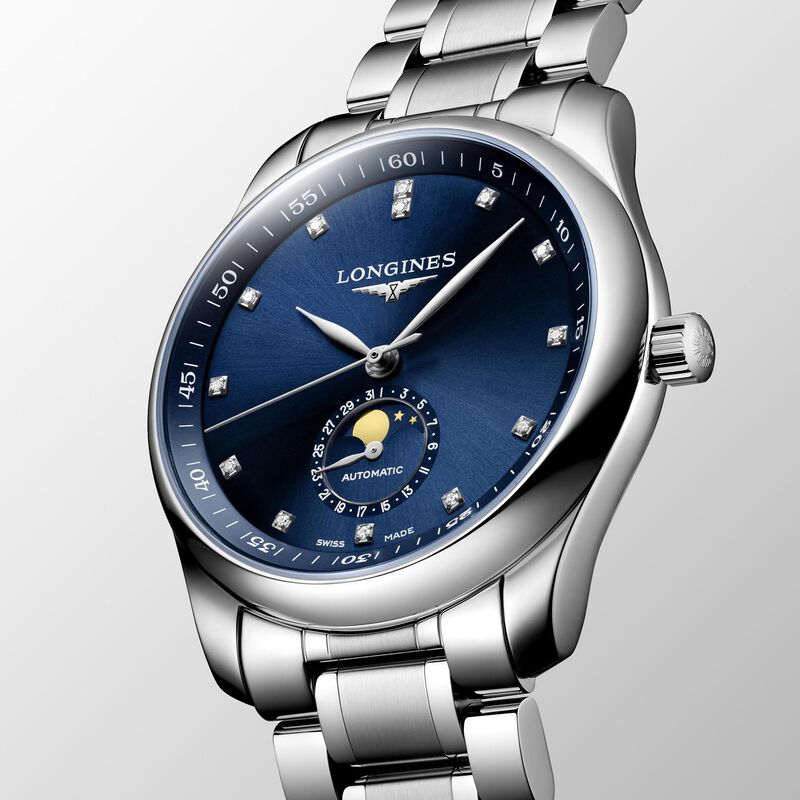 Longines Master Collection Moonphase Blue Dial Watch, 40mm image number 1