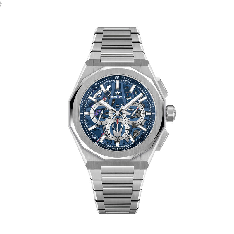 Zenith Defy Skyline Chronograph Skeleton Watch Blue Dial, 42mm image number 0