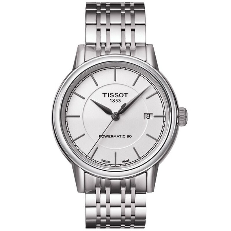 Tissot Carson Powermatic 80 White Dial Steel Auto Watch, 40mm image number 1