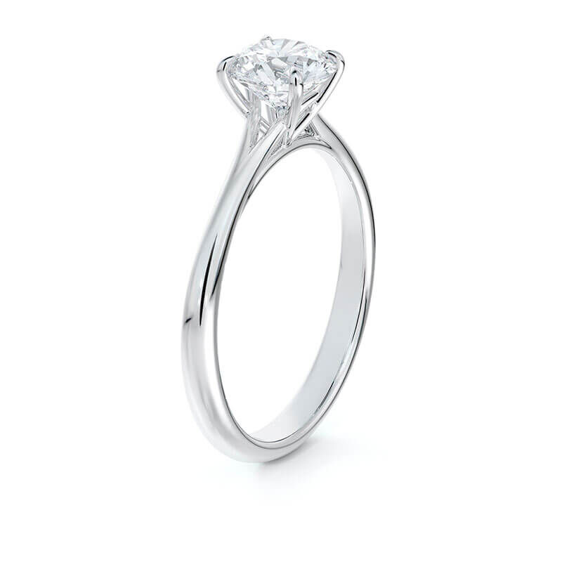 De Beers Forevermark Icon™ Round Diamond Solitaire Engagement Ring 18K image number 1