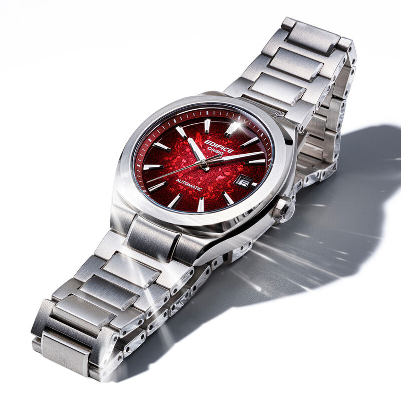 Casio Edifice Automatic Red Dial Watch, 38mm image number 3