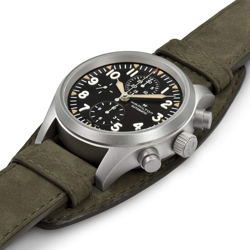Hamilton Khaki Field Bund Strap Automatic Chronograph Watch, 44mm image number 1
