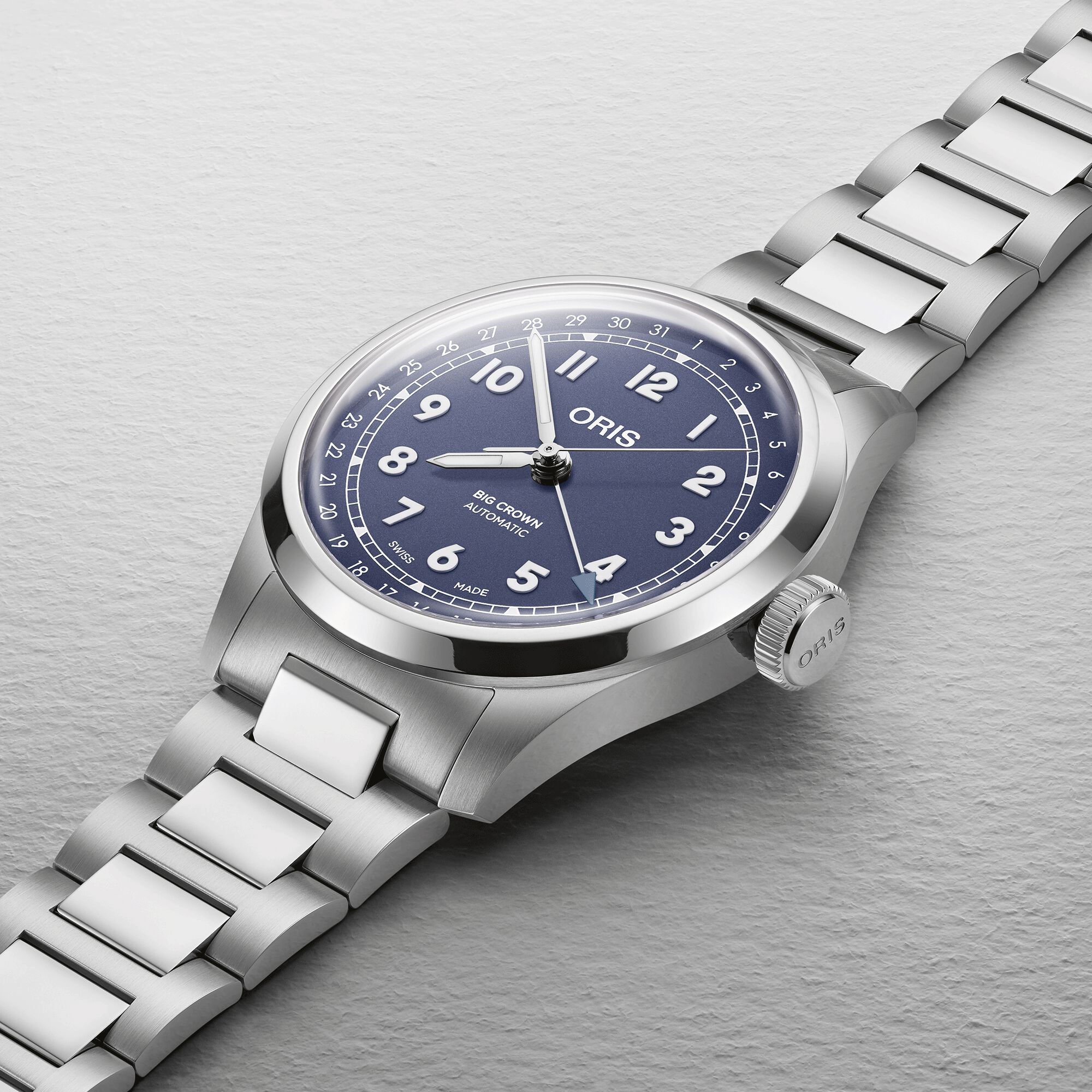 Oris Big Crown Pointer Date Lilac Dial Watch, 40mm