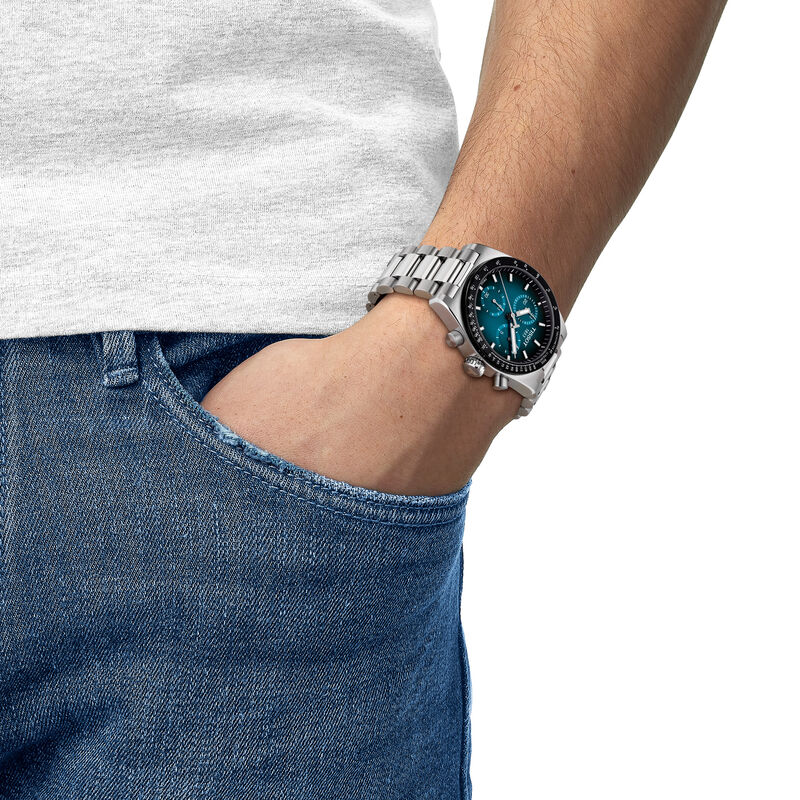 TISSOT PR516 Blue Dial Watch, 40mm image number 3