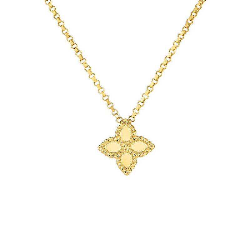 Roberto Coin Princess Flower Necklace 18K image number 1