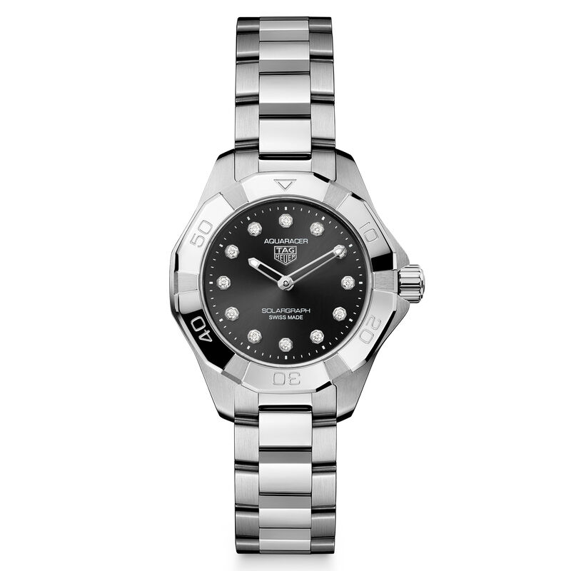 TAG Heuer Aquaracer Professional 100 Solargraph Black Dial Watch, 28mm image number 0