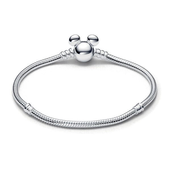 Pandora Disney Mickey Mouse Clasp Moments Snake Chain Bracelet