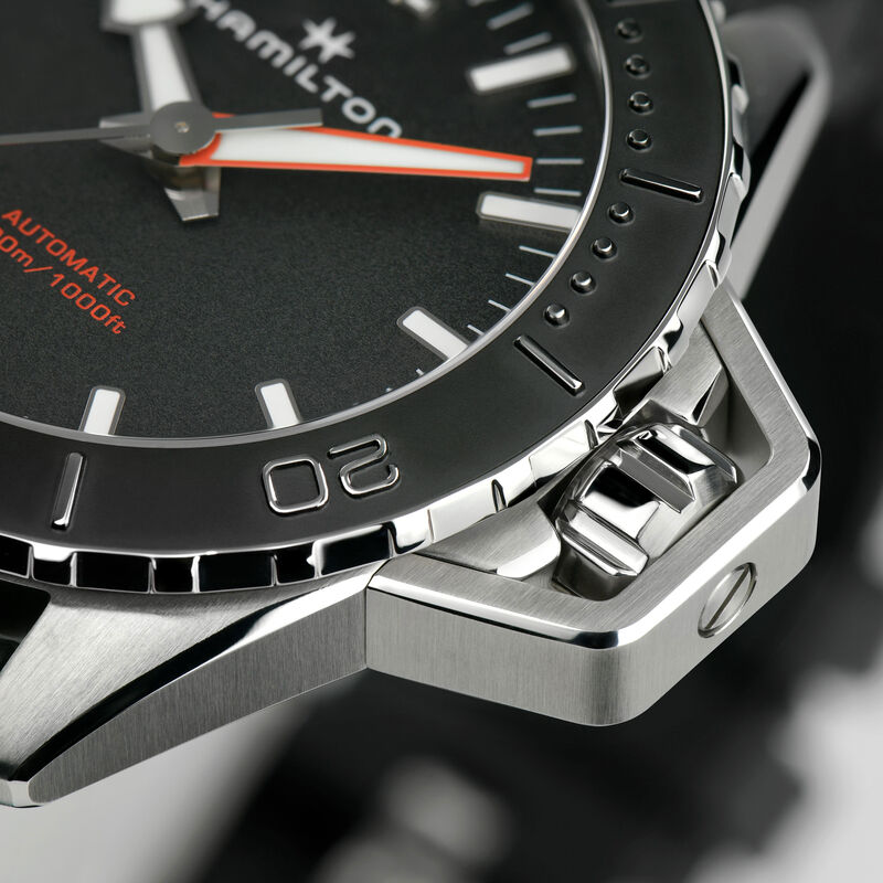 Hamilton Khaki Navy Frogman Auto Black Dial Watch, 36mm image number 3