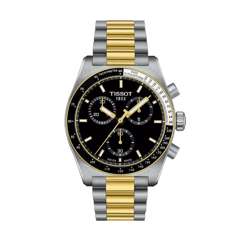 TISSOT PR516 Chronograph Black Dial Watch, 40mm image number 0