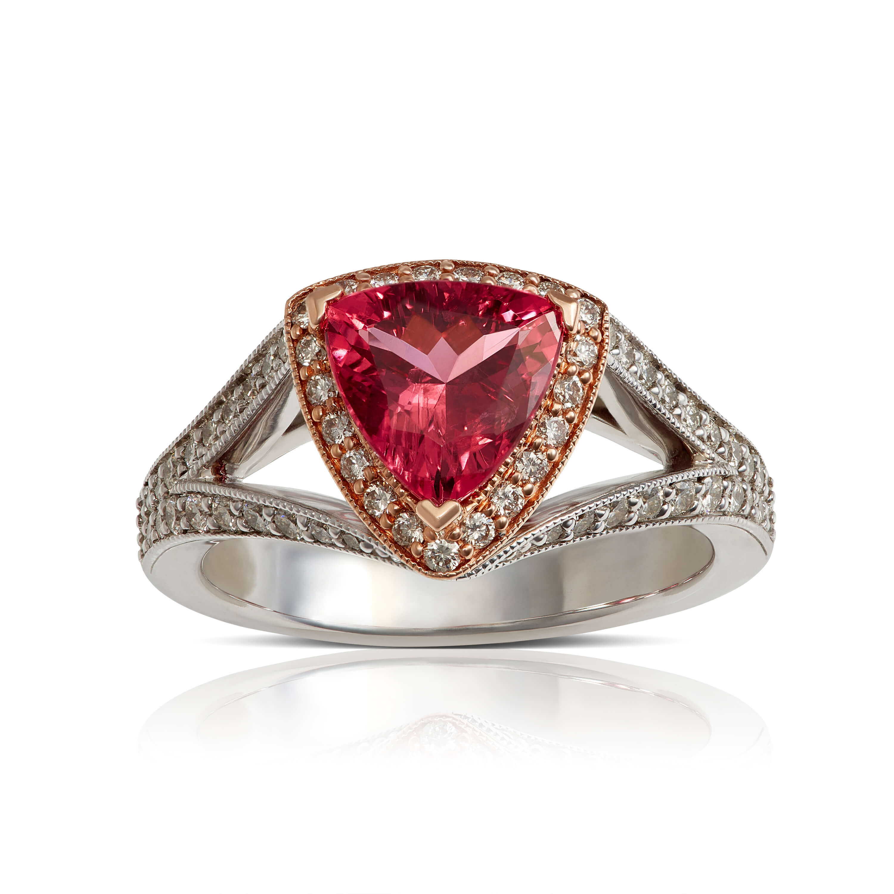 k10- rose sweet - Pink Spinel Ring
