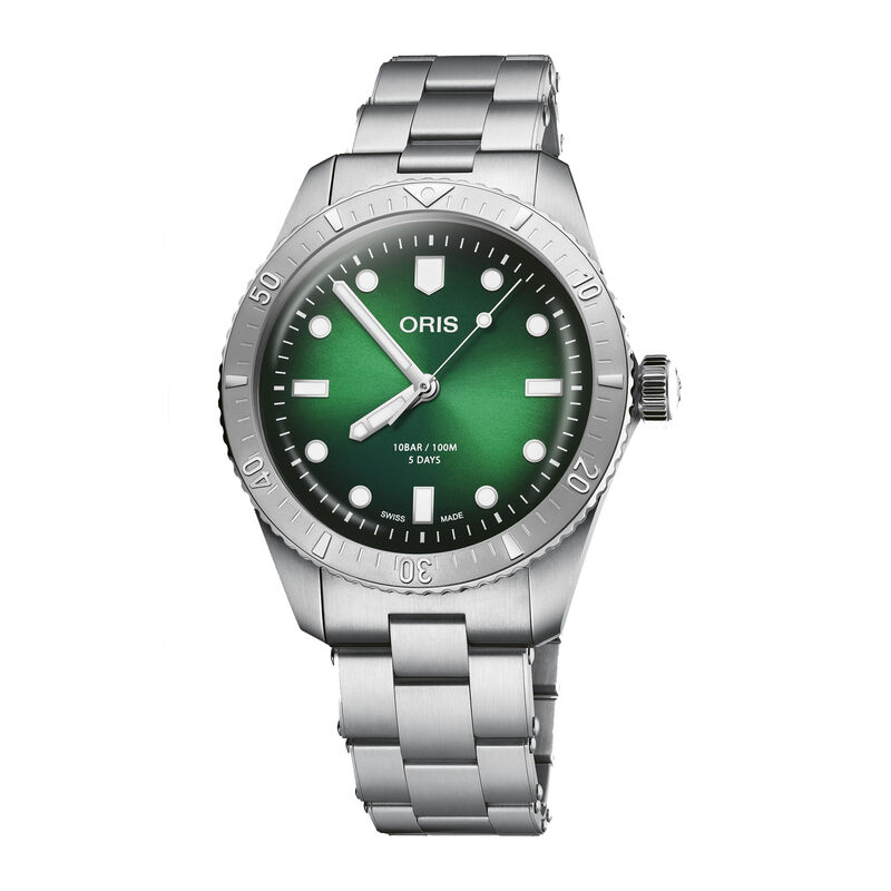 Oris Divers Sixty-Five Calibre 400 Green Dial Watch, 38mm image number 0