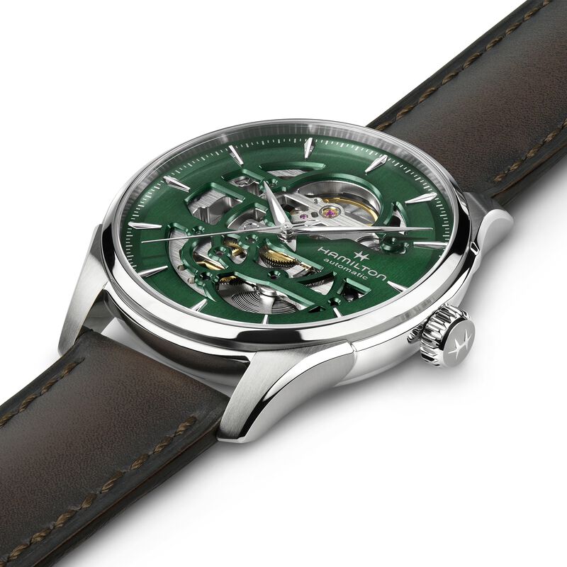 Hamilton Jazzmaster Skeleton Auto Green Dial Color, 40mm image number 4