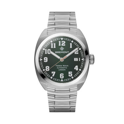 Bremont NEW 2024 Terra Nova 40.5 Date Green Dial Watch, 40.5mm