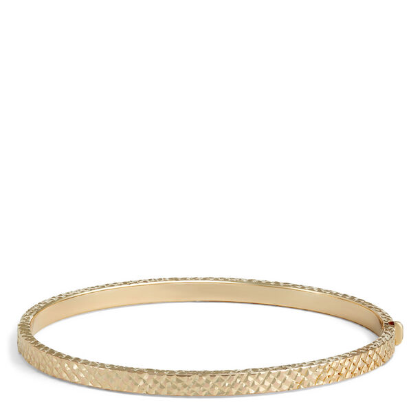 Oval Toscano Diamond Cut Bracelet, 14K Yellow Gold