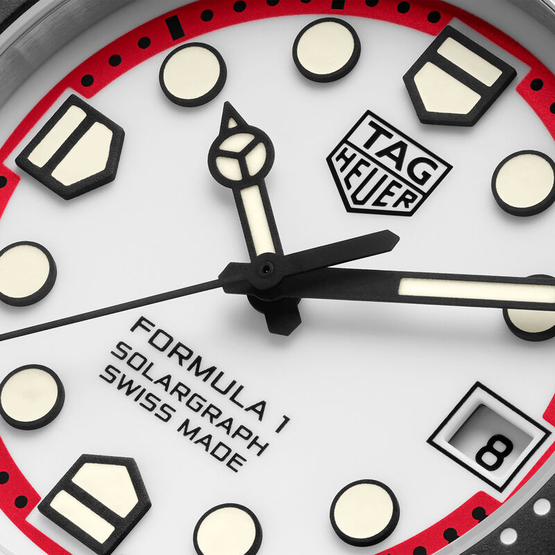 TAG Heuer Formula 1 Solargraph White Dial Watch, 38mm image number 3