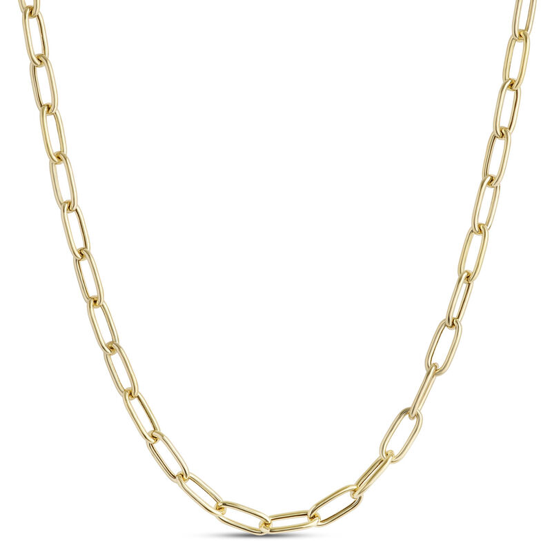 Toscano 20-Inch Oval Link Necklace, 14K Yellow Gold image number 0