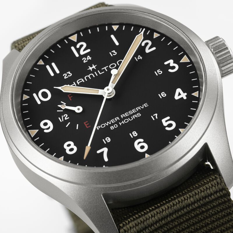 Hamilton Khaki Field Mechanical Power Reserve White Dial Watch, 40mm image number 2