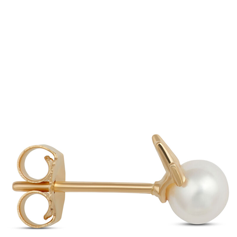 3.5mm Spiky Pearl Studs, 14K Yellow Gold image number 1