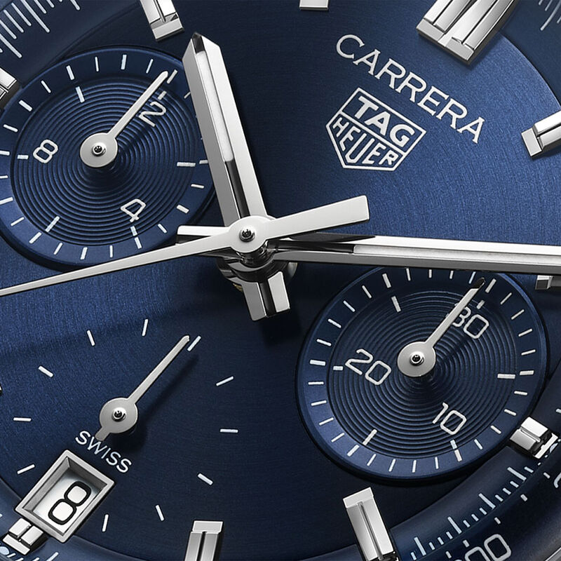 TAG Heuer Carrera Chronograph Blue Dial Watch, 39mm image number 3