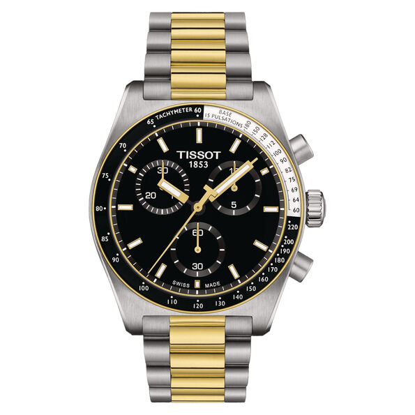 Tissot PR516 Chronograph Black Dial Watch, 40 mm