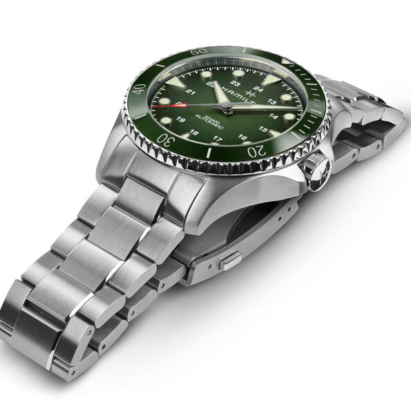 Hamilton Khaki Navy Scuba Auto Watch Green Dial, 43mm