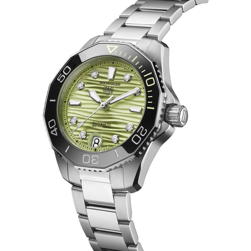 TAG Heuer Aquaracer Professional 300 Green Dial Watch, 36mm image number 3