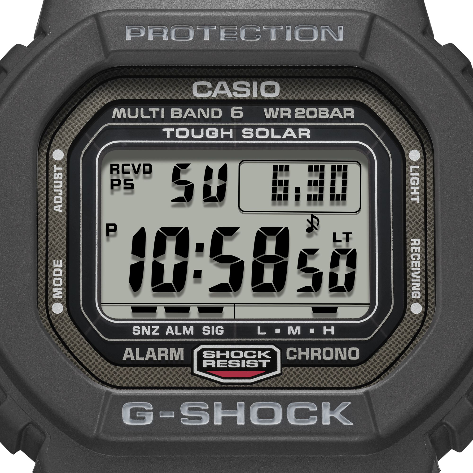 G-Shock 5600 Series Gray Dial Watch, 42.8mm