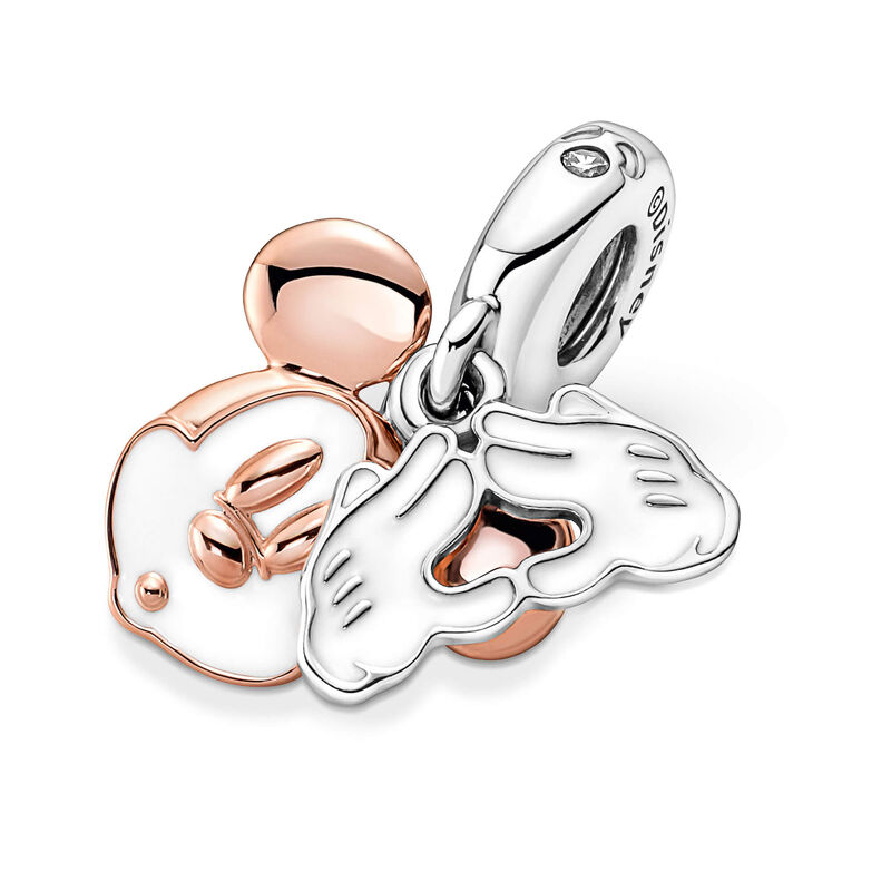 Pandora Disney Mickey Mouse Enamel Double Dangle Charm image number 4