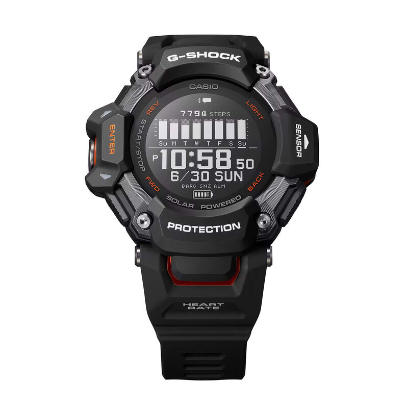 G-Shock Move Digital Watch Black Metallic Case and Dial, Black Strap, 52.6mm image number 0