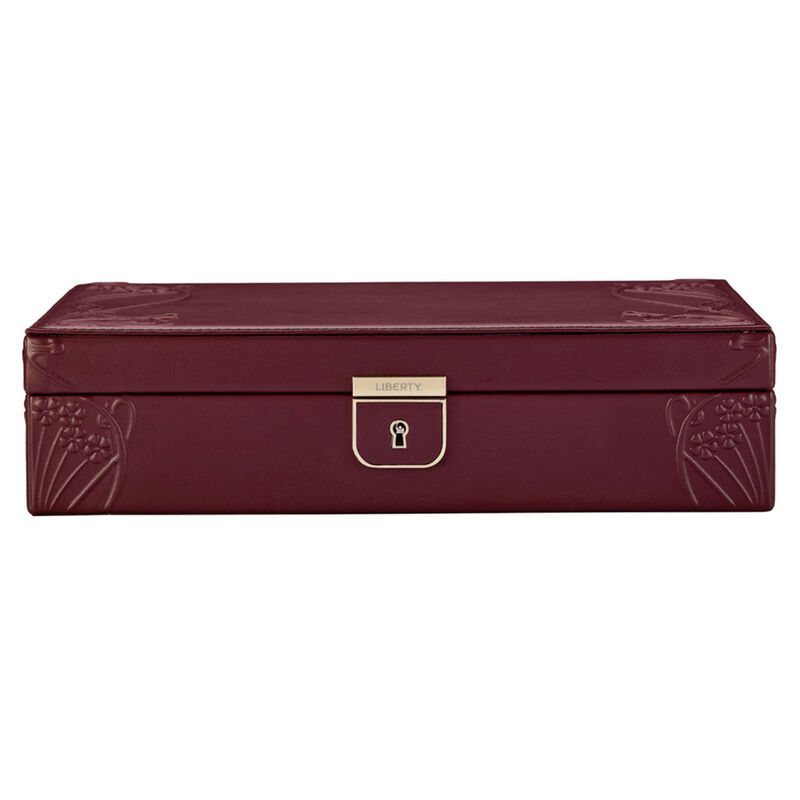 WOLF X LIBERTY Ianthe Medium Jewelry Box - Burgundy image number 2