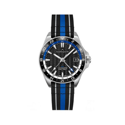 NORQAIN Adventure Neverest GMT Black Dial Watch, 41mm