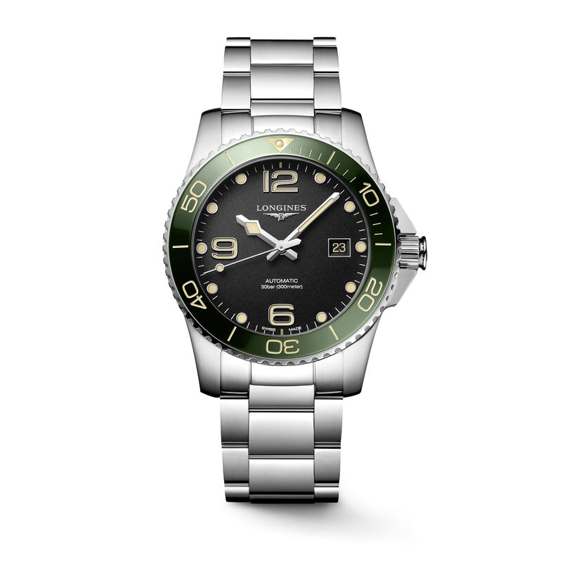 Longines HydroConquest Black Dial Watch, 41mm image number 0