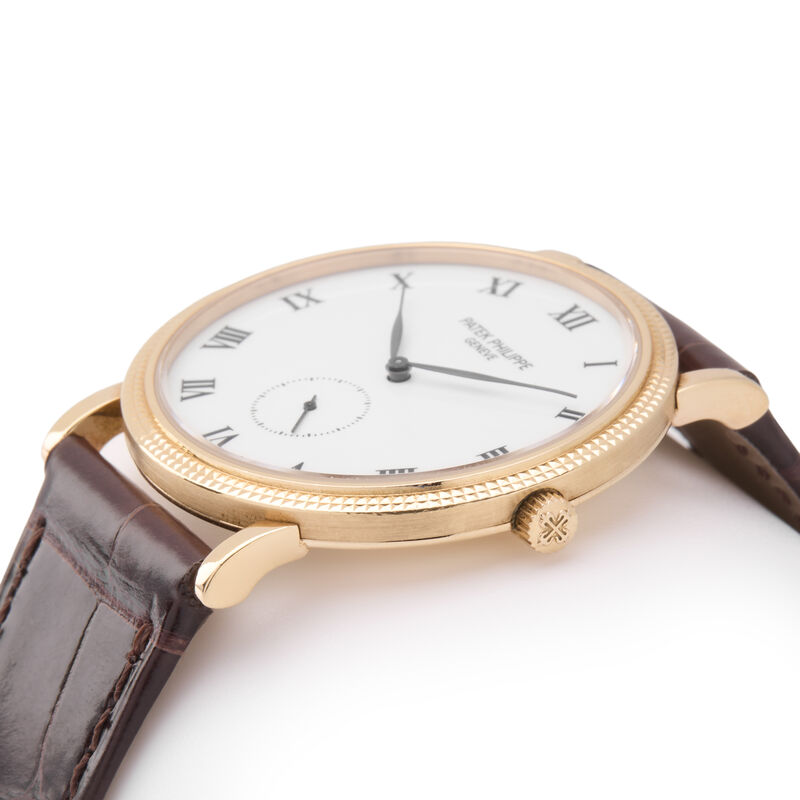 Pre-Owned Patek Philippe Calatrava White Dial Watch, 34mm image number 1