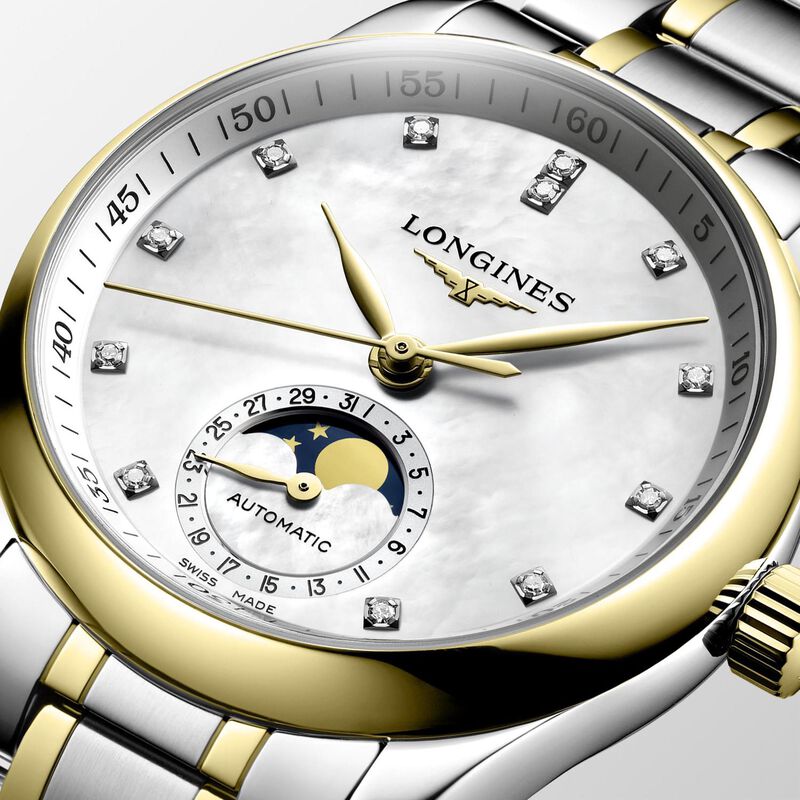 Longines Master Collection Moonphase White Dial Watch, 34mm image number 3