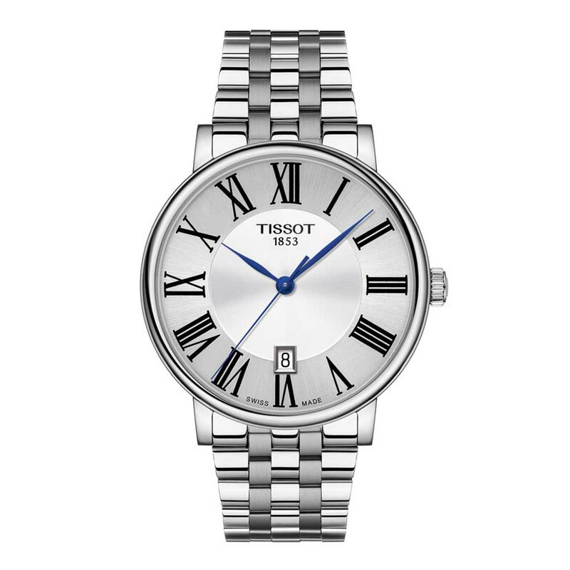 Tissot Carson Premium Silver Dial Steel Quartz Watch, 40mm image number 0
