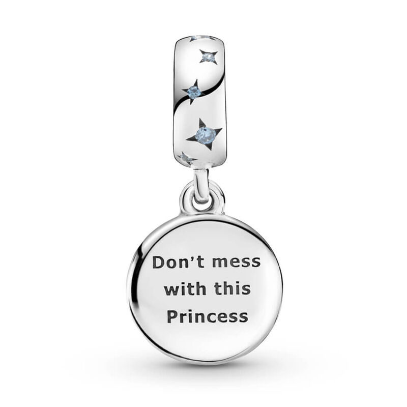 Pandora Star Wars Princess Leia Enamel, Crystal & CZ Double Dangle Charm image number 1