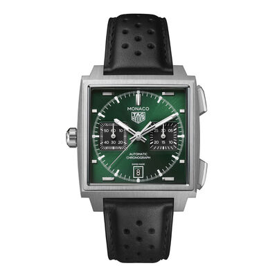 TAG Heuer Monaco Chronograph Green Dial Watch, 39mm