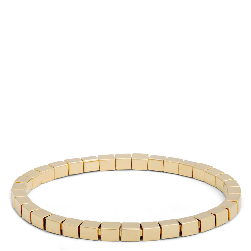 Toscano Cubic Stretchy Bracelet, 14K Yellow Gold image number 0