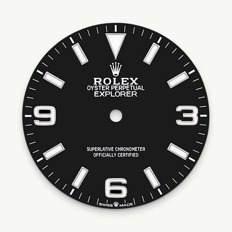 rolex explorer in oystersteel, m224270-0001 - black dial - ben bridge