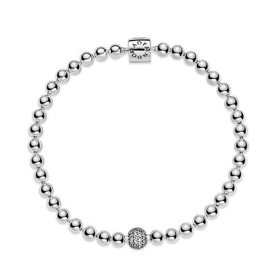 Pandora Beads & Pavé CZ Bracelet