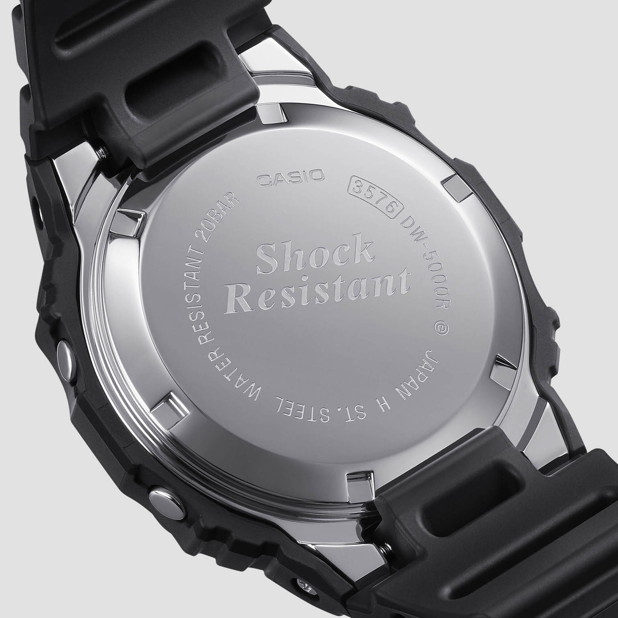 G-Shock Digital 5000 Series DW5000R-1A Black Dial Watch, 42.3mm
