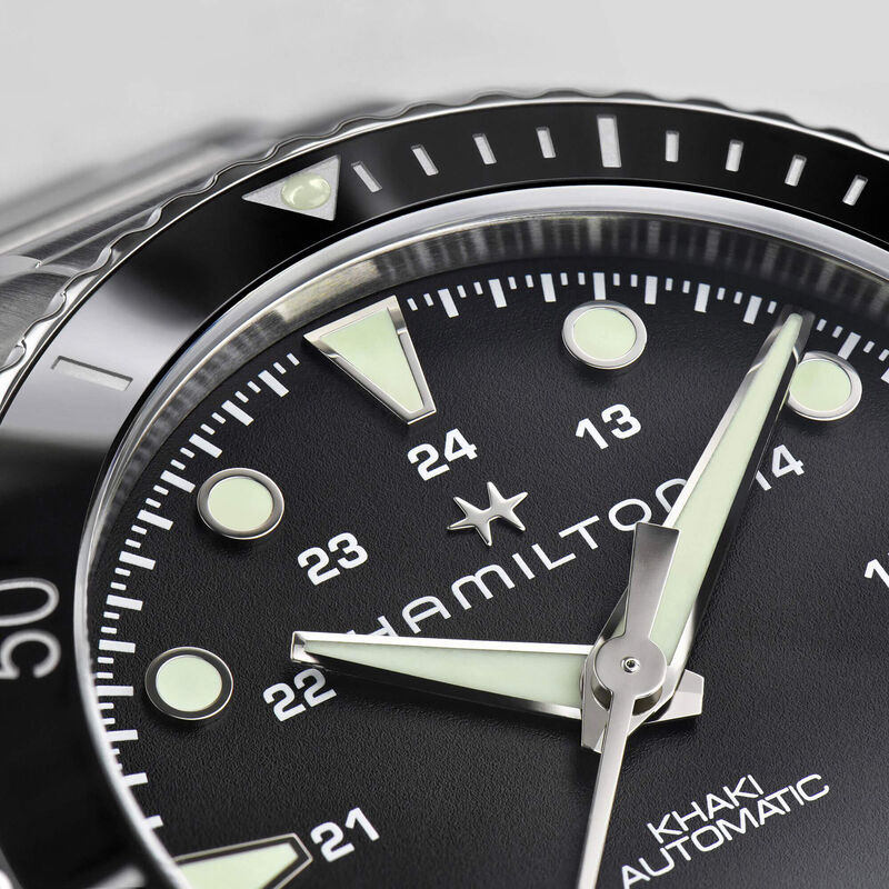 Hamilton Khaki Navy Scuba Black Steel Automatic Watch, 43mm image number 3