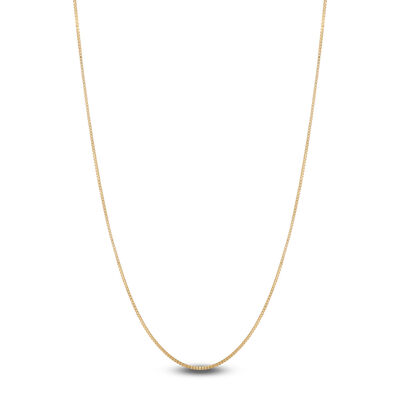 Classic Box Chain Necklace, 14K White Gold