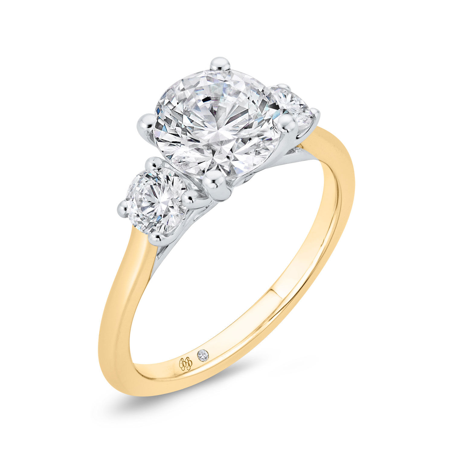 Bella Ponte Engagement Ring Setting 14K BX0026E-44YW-1.50