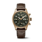 IWC Pilot's Watch Green Dial Bronze Chronograph Spitfire, 41mm