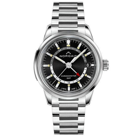 Norqain Freedom 60 GMT Black Steel Watch, 40mm