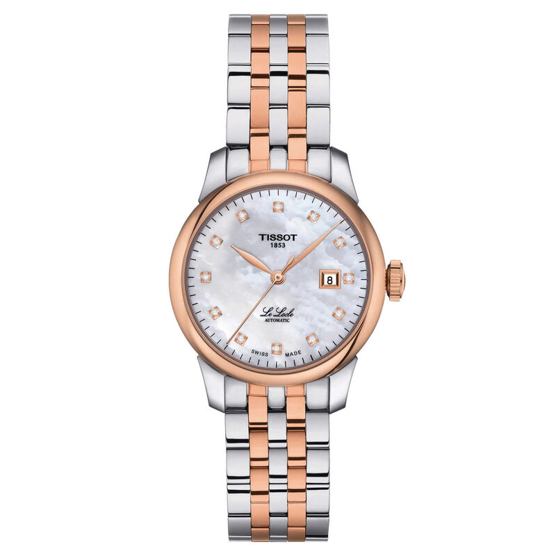 Tissot Le Locle Automatic Rose PVD Diamond Watch, 29mm image number 0