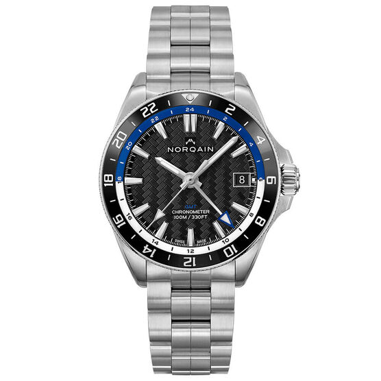 Norqain Adventure NEVEREST GMT Blue Black Steel Watch, 41mm
