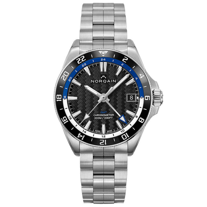 Norqain Adventure NEVEREST GMT Blue Black Steel Watch, 41mm image number 0